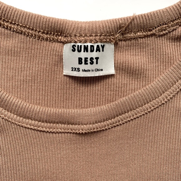 Girls Ribbed T-Shirt - Picture 2 of 4